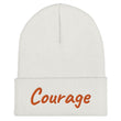 Courage In Amber Embroidery on Cuffed Beanie