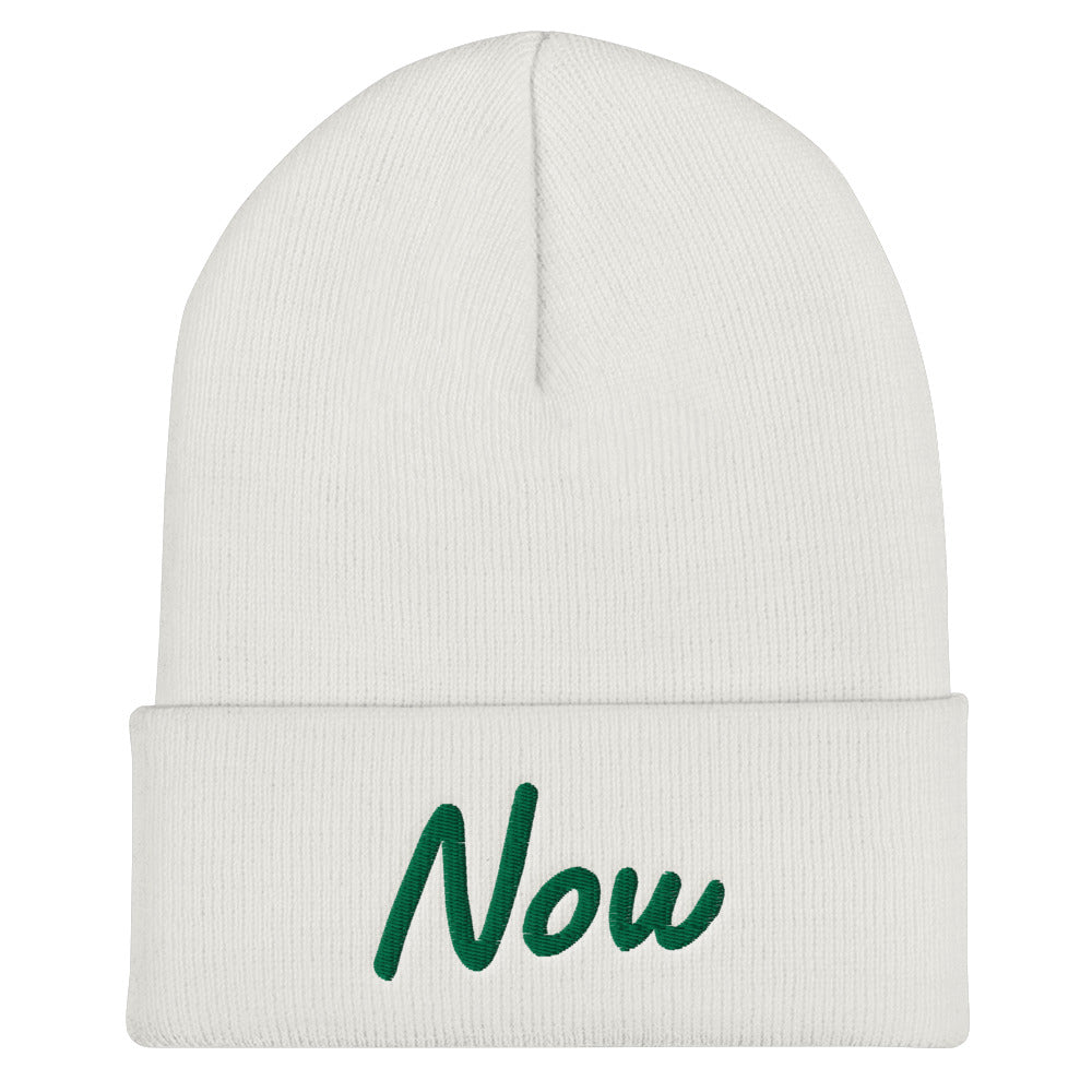 Now In Emerald Embroidery on Cuffed Beanie