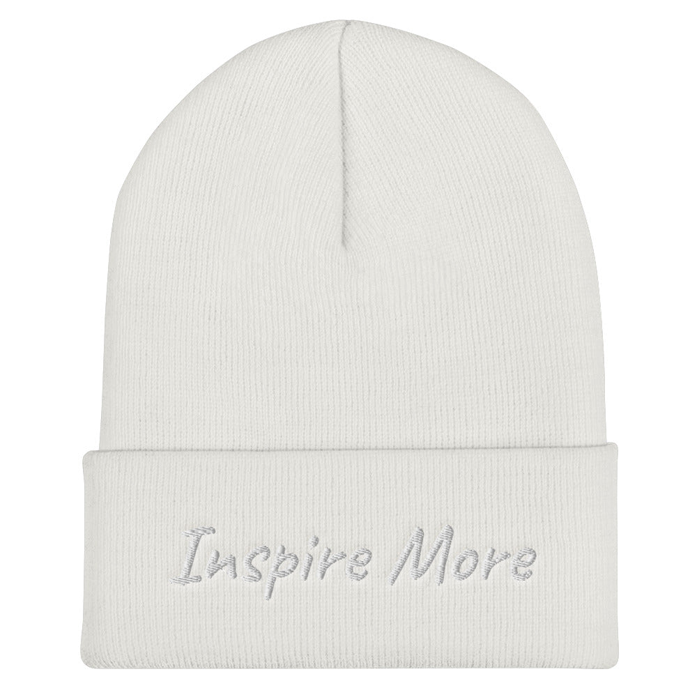 Inspire More In Diamond Embroidery on Cuffed Beanie