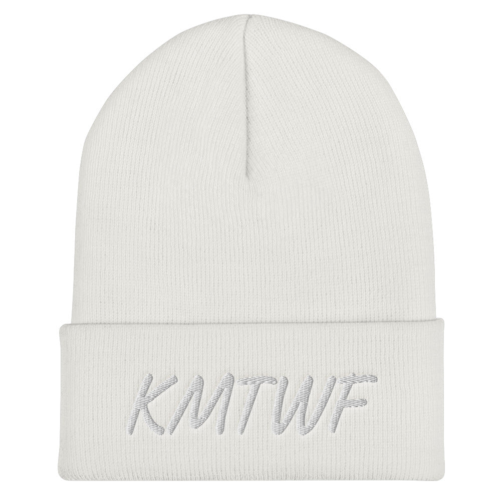 KMTWF In Pearl Embroidery on Cuffed Beanie