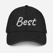 Best In Diamond Embroidery on Denim Hat