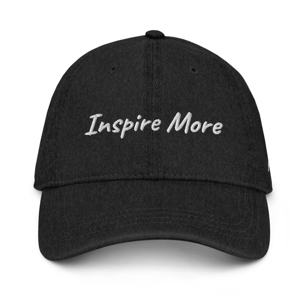 Inspire More In Diamond Embroidery on Denim Hat