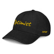 Optimist In Gold Embroidery on Denim Hat