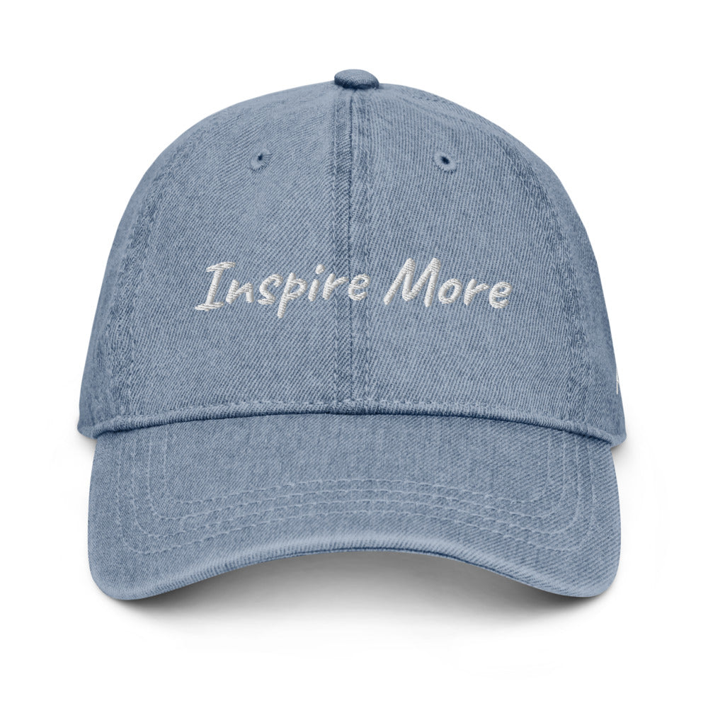 Inspire More In Diamond Embroidery on Denim Hat