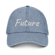 Future In Pearl Embroidery on Denim Hat