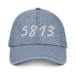 5813 In Pearl Embroidery on Denim Hat