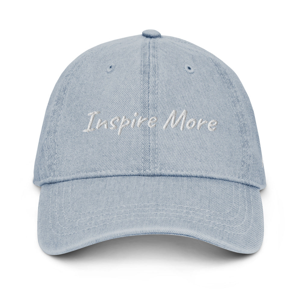 Inspire More In Diamond Embroidery on Denim Hat