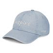 Inspire In Diamond Embroidery on Denim Hat