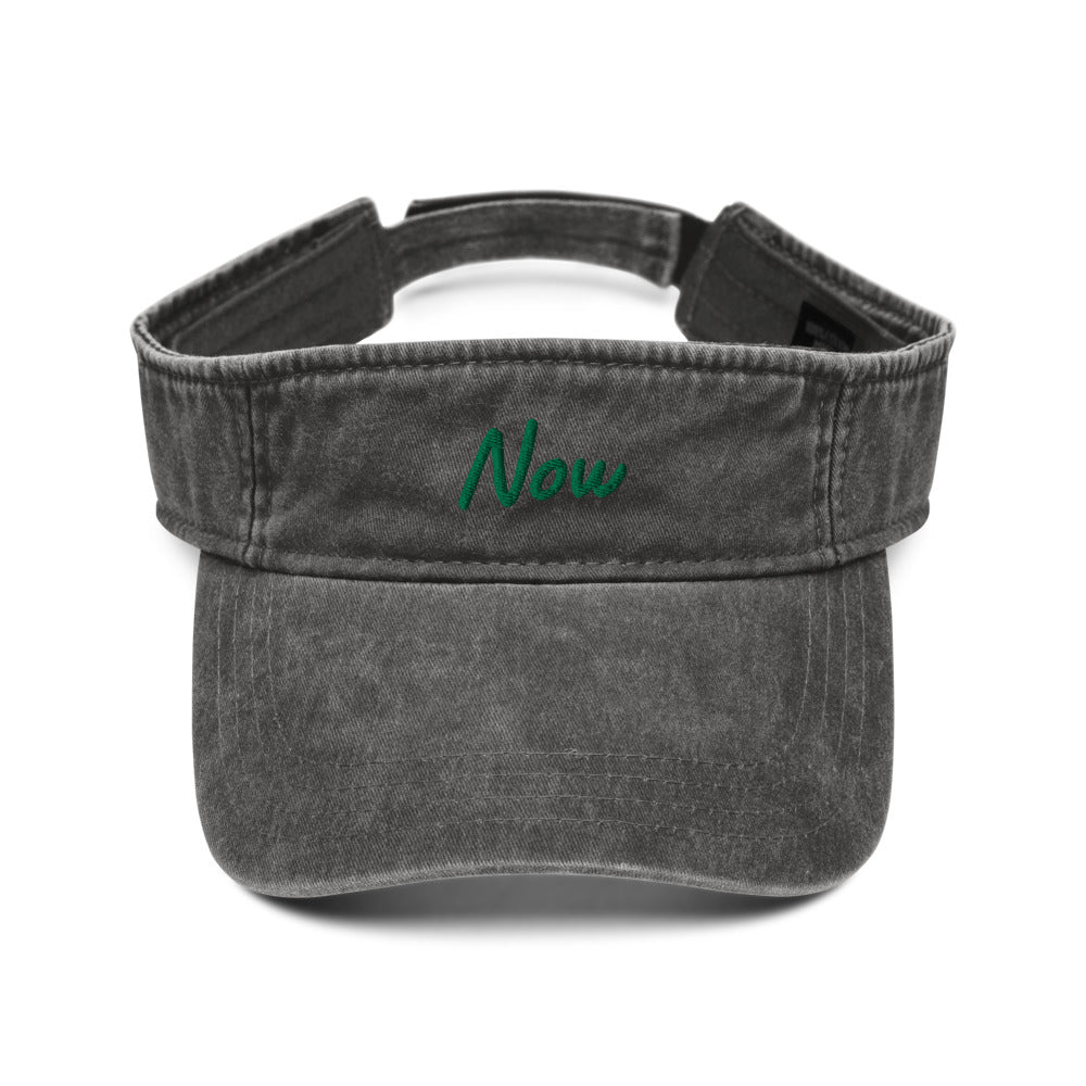 Now In Emerald Embroidery on Denim Visor