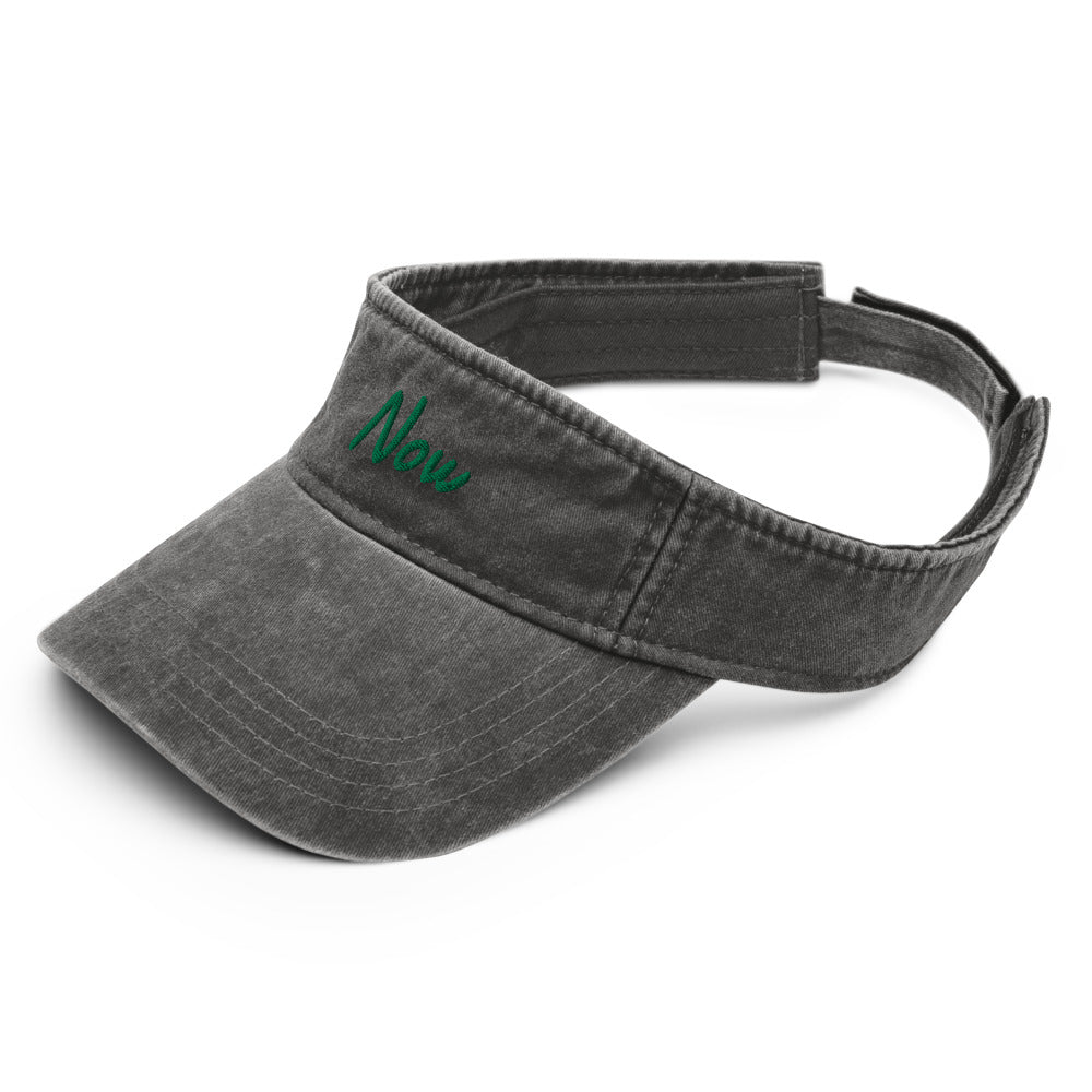 Now In Emerald Embroidery on Denim Visor