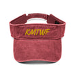 KMTWF In Gold Embroidery on Denim Visor