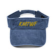 KMTWF In Gold Embroidery on Denim Visor