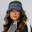 KMTWF In Gold Embroidery on Denim Visor