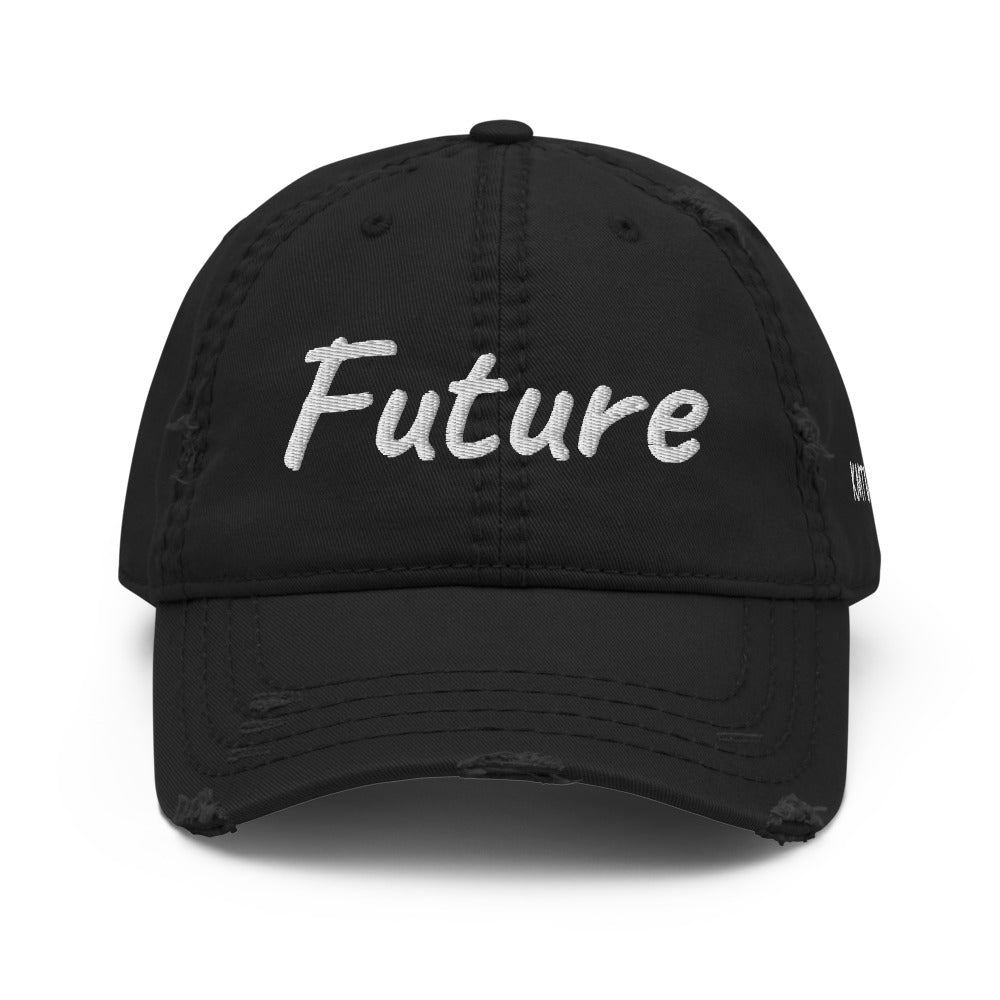 Future In Pearl Embroidery on Distressed Dad Hat