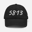 5813 In Pearl Embroidery on Distressed Dad Hat