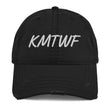 KMTWF In Pearl Embroidery on Distressed Dad Hat