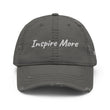 Inspire More In Diamond Embroidery on Distressed Dad Hat