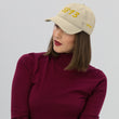 5813 In Gold Embroidery on Distressed Dad Hat