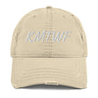 KMTWF In Pearl Embroidery on Distressed Dad Hat