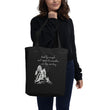 Lead By Example Haiku With Mountain Shrines on Eco Tote Bag