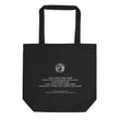 Binary Instructions To Keep Moving The World Forward With Vitruvian Earth In White on Eco Tote Bag