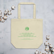 Binary Instructions To Keep Moving The World Forward With Venusian Earth In Green on Eco Tote Bag