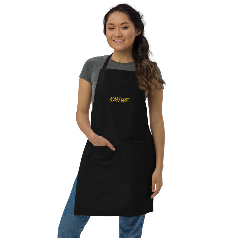 KMTWF In Gold Embroidery on Apron