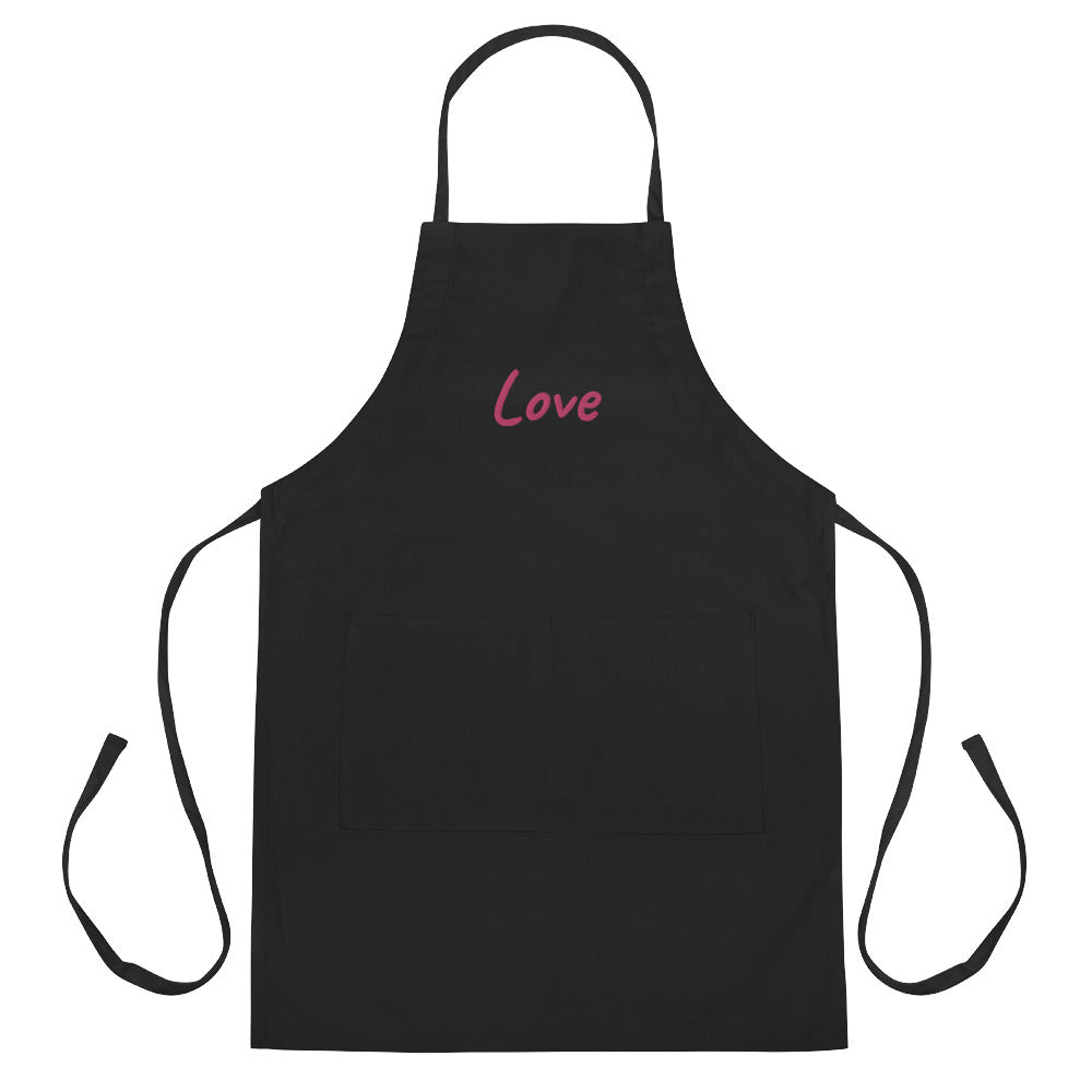 Love In Star Rose Quartz Embroidery on Apron