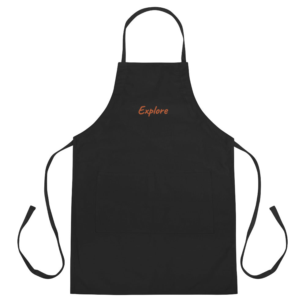 Explore In Amber Embroidery on Apron