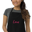 Love In Star Rose Quartz Embroidery on Apron