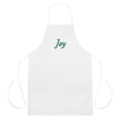 Joy In Emerald Embroidery on Apron