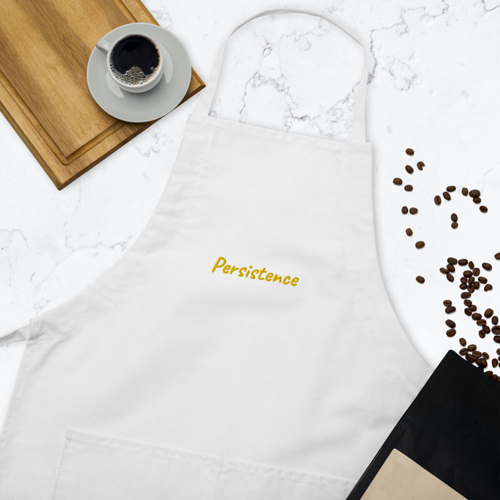 Persistence In Gold Embroidery on Apron