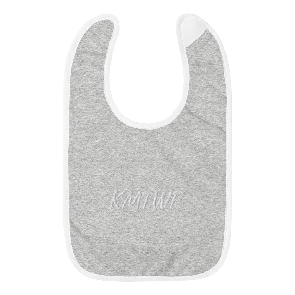 KMTWF In Pearl Embroidery on Baby Bib