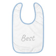 Best In Diamond Embroidery on Baby Bib