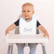 Best In Diamond Embroidery on Baby Bib