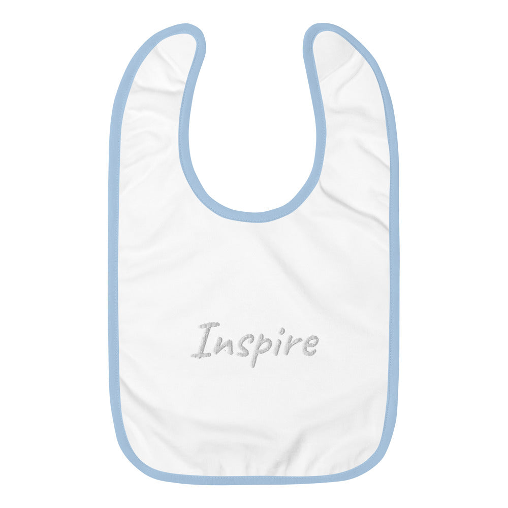 Inspire In Diamond Embroidery on Baby Bib