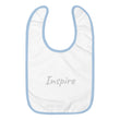 Inspire In Diamond Embroidery on Baby Bib