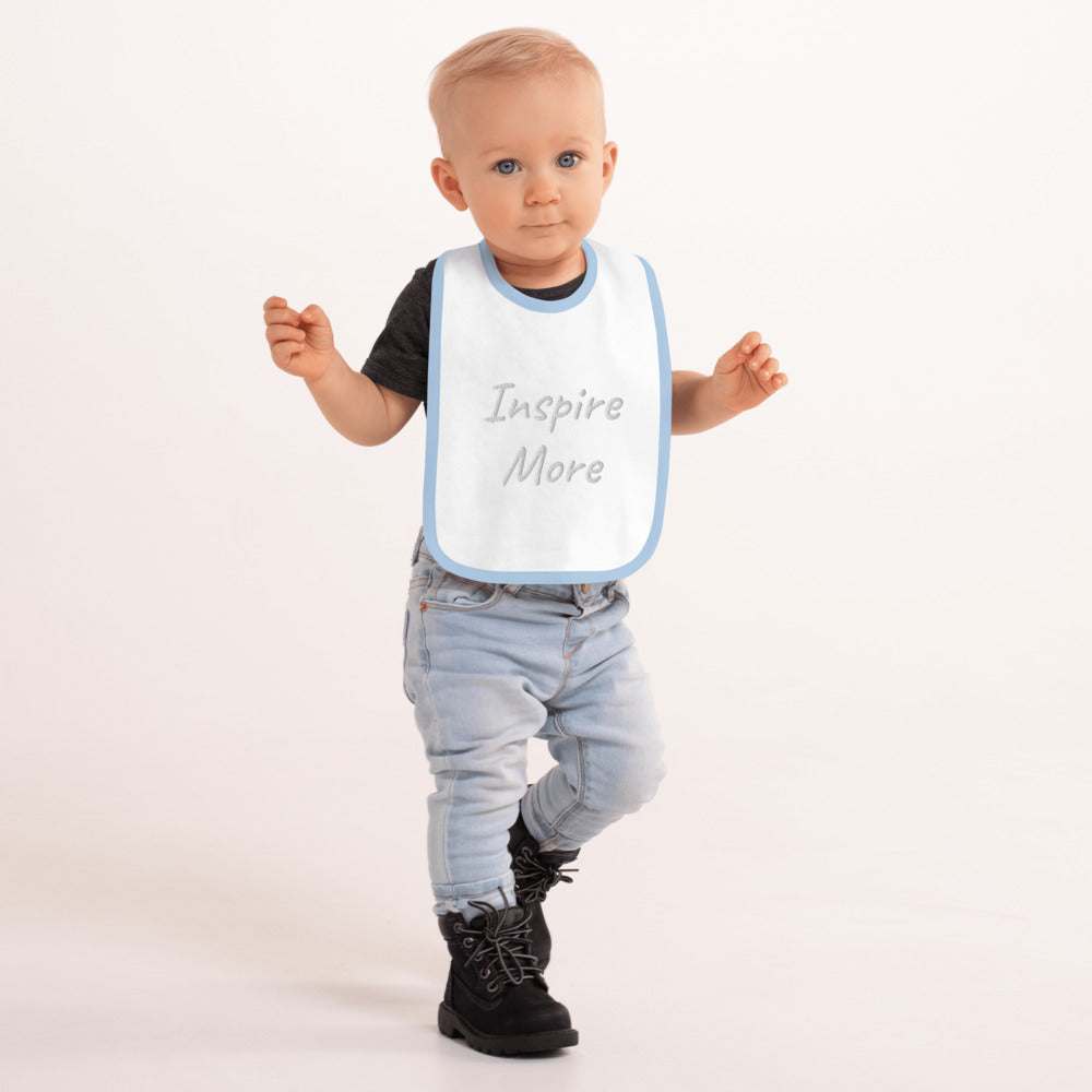 Inspire More In Diamond Embroidery on Baby Bib