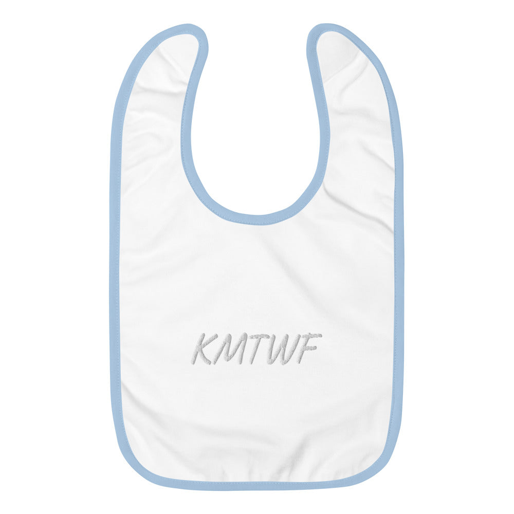 KMTWF In Pearl Embroidery on Baby Bib