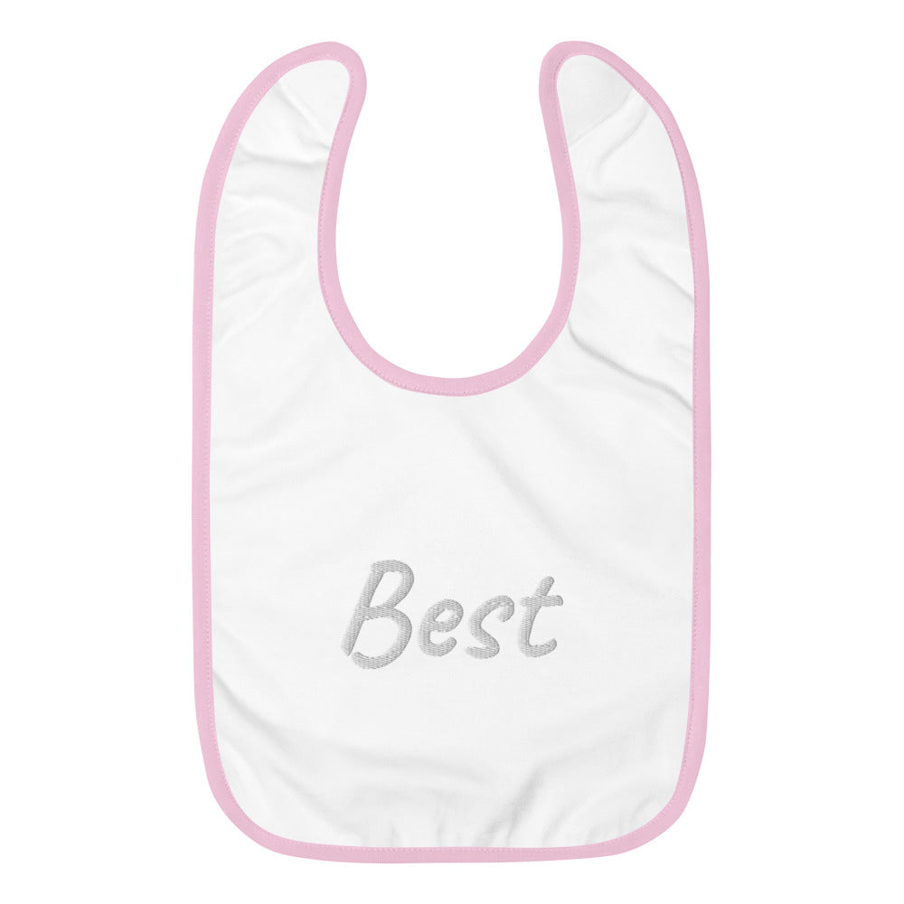 Best In Diamond Embroidery on Baby Bib