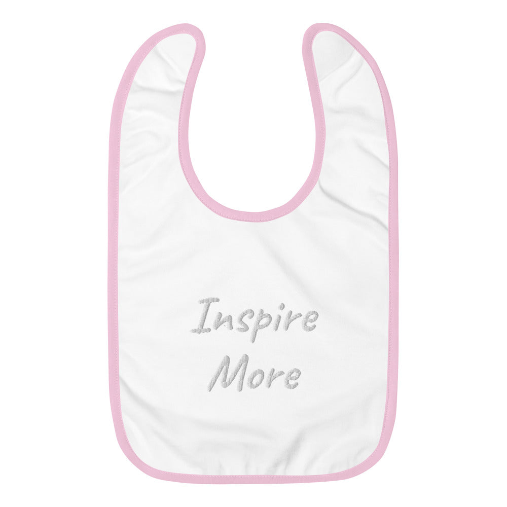 Inspire More In Diamond Embroidery on Baby Bib