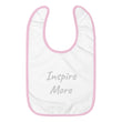 Inspire More In Diamond Embroidery on Baby Bib