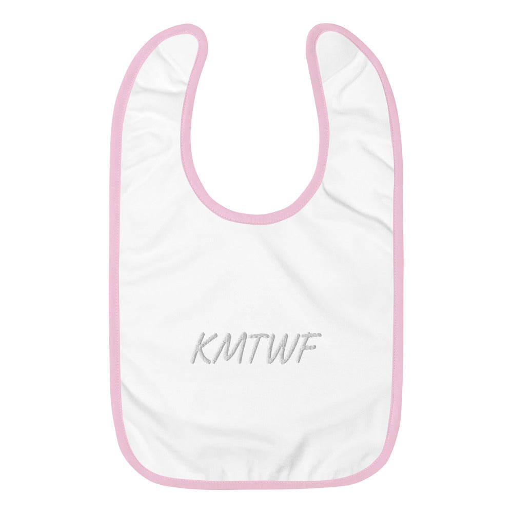 KMTWF In Pearl Embroidery on Baby Bib