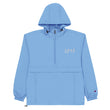 5813 In Pearl Embroidery on Packable Rain Jacket Windbreaker