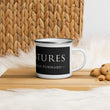 5813 Ventures Logo In Pearl on Enamel Mug