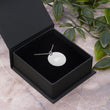 Win on Engraved Sterling Silver Disc Chain Necklace