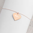 Believe on Engraved Sterling Silver Heart Chain Necklace