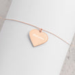 Motivation on Engraved Sterling Silver Heart Chain Necklace