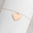 Persistence on Engraved Sterling Silver Heart Chain Necklace