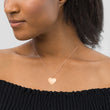 Courage on Engraved Sterling Silver Heart Chain Necklace